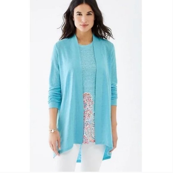 j. jill love linen cardigan - Picture 1 of 9